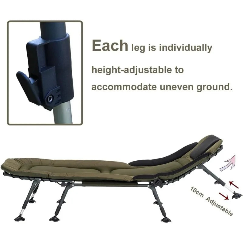 Camping Cot for Adults up to 330Lbs