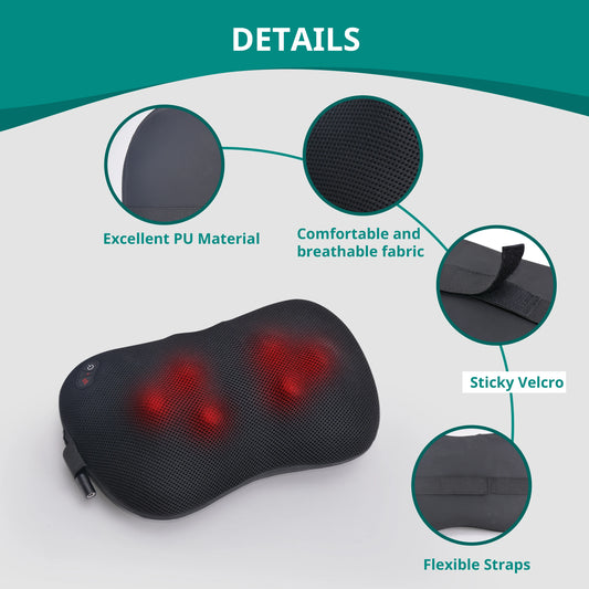 Shiatsu Massage Pillow Deep-Kneading Electric Massager