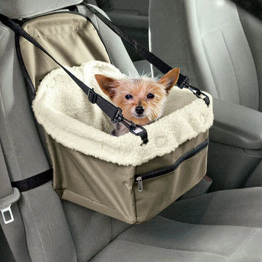 Portable Dog Car Seat Pet Carrier with Storage