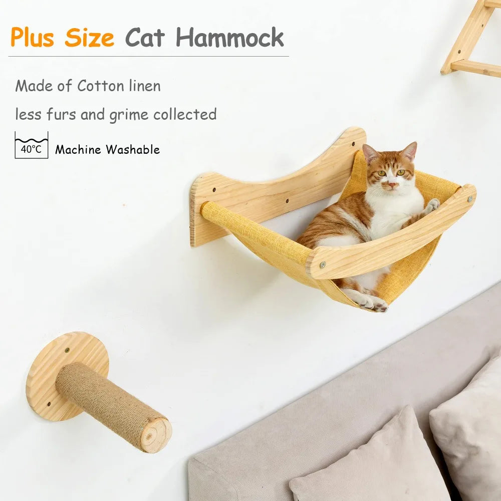 Wall Mounted Lounging and Play Components for Your Cat