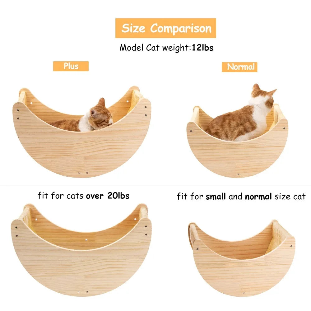 Wall Mounted Lounging and Play Components for Your Cat