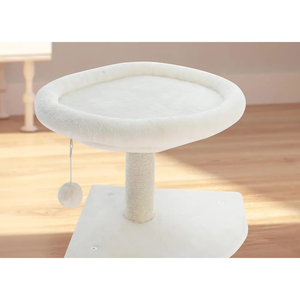 45" Cat Tree for Indoor Cats with Scratching Post