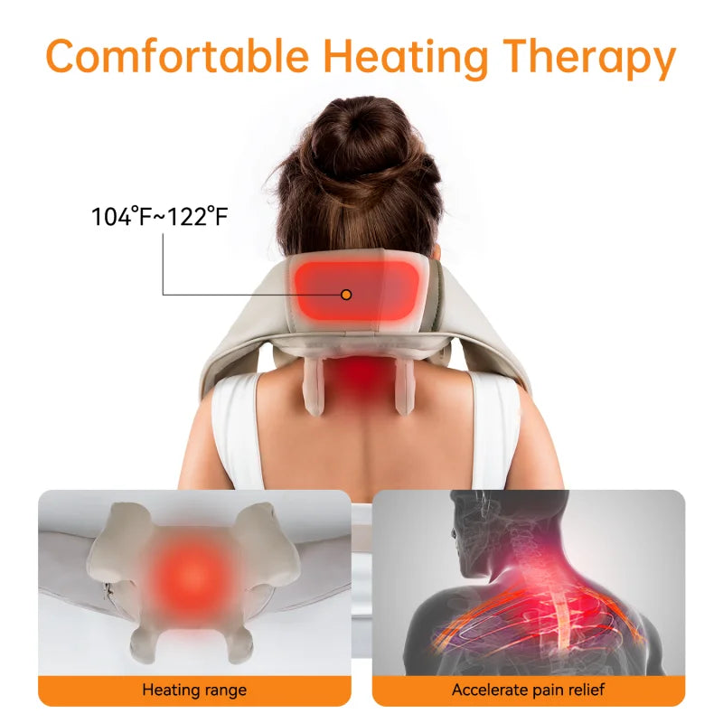 Neck, Cervical Shoulder, and Leg Heating Massage Yoke